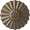 Ekena Millwork Shakuras Ceiling Medallion (Fits Canopies up to 1 3/8"), Hand-Painted Warm Silver, 9"OD x 1 3/8"P CM09SHWSS - alternate 1